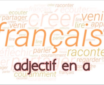 adjectifs en a francais