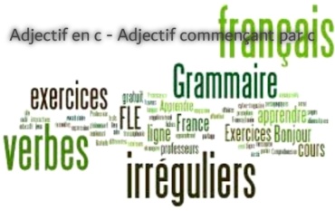 Adjectif en c - Adjectif commençant par c