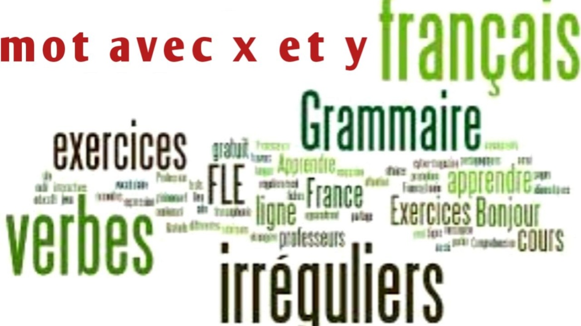Mot avec x et y en français
