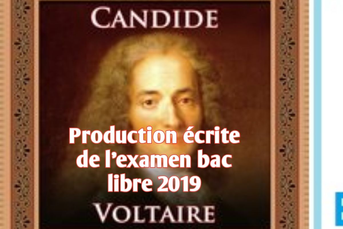 Production écrite de l'examen bac libre 2019